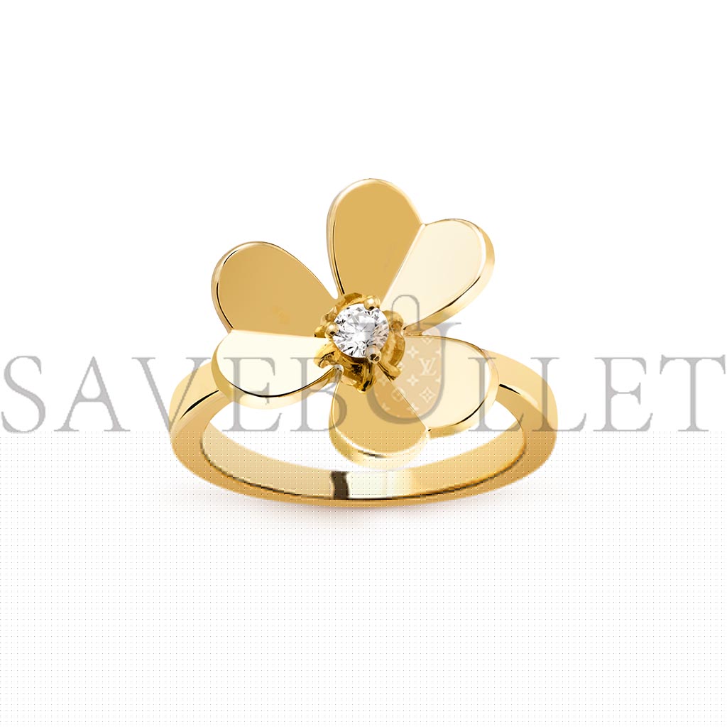 V*N CL*F arpels frivole ring, 1 flower, small model - yellow gold  vcarp2ds00
